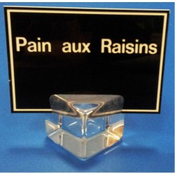 10 Socles "cube" plexi à 1 rainure