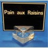 Supports étiquettes à poser - Socle cube plexi à 1 rainure
