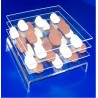 5 Bases plexi transparentes - LG 180 x lg 150 x ht 30 mm