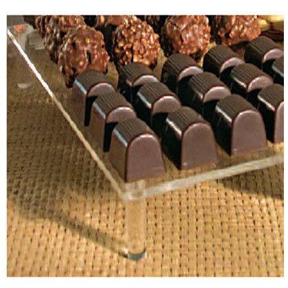 Présentoirs plexi pour produits - Présentoirs plexi à macarons et chocolat