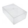Boîte plexi à couvercle posé - lg 300 x lg 200 x ht 90 mm
