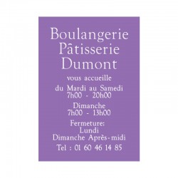 Panneau horaires - 102 477GHO