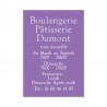 Panneau horaires - 102 477GHO