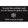 Pancarte symbole "Flocon" - 123 128FG