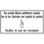 Pancarte symbole "Pingouin" - 123 128PG