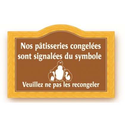 Pancarte "pingouin" imprimée - 123 128P