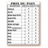 Panneau d'information imprimé