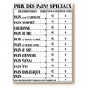 Panneau d'information imprimé