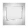 Supports étiquettes à poser - Bloc plexi magnétique droit