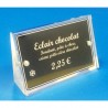 Bloc plexi magnétique incliné