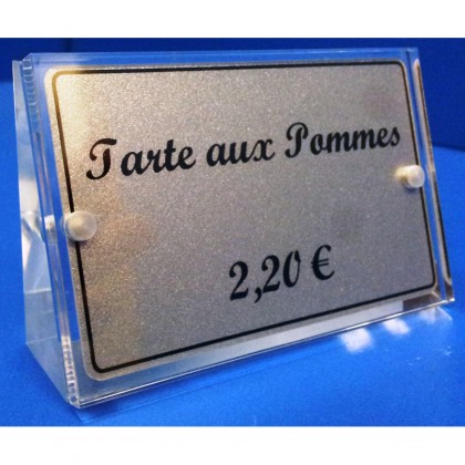 Bloc plexi magnétique incliné
