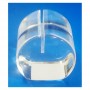 10 Socles "cylindre" plexi à 1 rainure