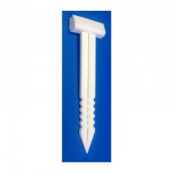 25 Piques à glace PVC blanc - Ht 100 mm - AC000004