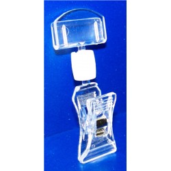 25 Pinces PVC cristal multi-directionnelles - Petit modèle