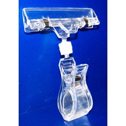 25 Pinces PVC cristal multi-directionnelles MAXI
