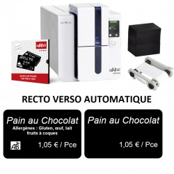 EDIKIO DUPLEX PRICETAG EVOLIS - RECTO/VERSO automatique