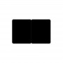 Cartes pvc Noir mat sécables 1/2_1/2 - par 100 ou 300 ex