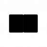 100 ou 300 Cartes PVC noir mat sécables 1/2 1/2 - en 2 formats 42,5 x 54 mm