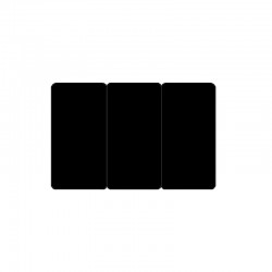 Cartes pvc Noir mat sécables 1/3_1/3_1/3 - C8521 - par 100 ou 300 ex