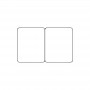 Cartes pvc Blanc brillant sécables 1/2 1/2 - par 100 ou 300 ex