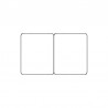 100 ou 300 Cartes pvc blanc sécables 1/2_1/2