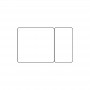 Cartes pvc Blanc brillant sécables 1/3_2/3 - par 100 ou 300 ex