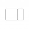 Cartes pvc Blanc brillant sécables 1/3_2/3 - par 100 ou 300 ex