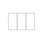 Cartes pvc Blanc brillant sécables 1/3_1/3_1/3 - C4521 - par 100 ou 300 ex