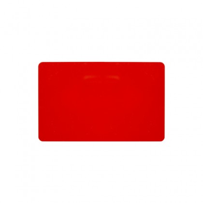 100 ou 300 Cartes PVC rouge brillant 54 x 86 mm