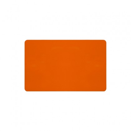 100 ou 300 Cartes PVC orange brillant 54 x 86 mm