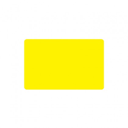 100 ou 300 Cartes PVC jaune brillant 54 x 86 mm