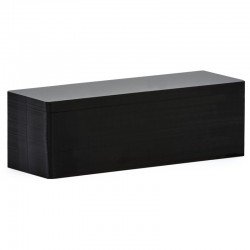 Cartes PVC noir mat longues 50 x 150 mm