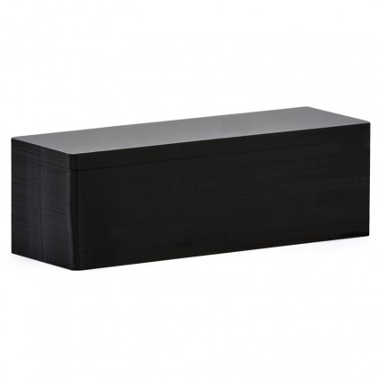 Cartes PVC noir mat longues 50 x 150 mm
