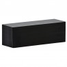 Cartes PVC noir mat longues 50 x 150 mm