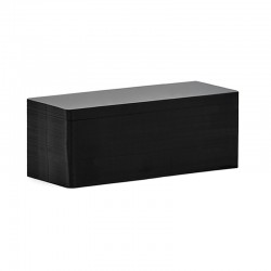 Cartes PVC Noir mat longues 50 x 120 mm - Pour Edikio Flex - C8122 - par 100 ou 200 ex