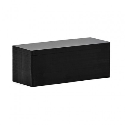Cartes PVC noir mat longues 50 x 120 mm