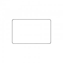 Cartes pvc Blanc brillant 54 x 86 mm - C4001 - par 200 ou 500 ex