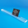 Réglette plexi à 1 rainure - TRANSPARENT - ht 8 x lg 20 mm  - Prix du Mètre: