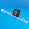 Réglette plexi à 1 rainure - TRANSPARENT - ht 8 x lg 20 mm  - Prix du Mètre: