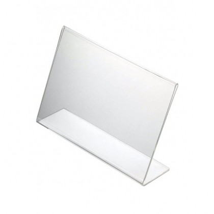 Porte visuels - Support plexi Incliné à poser
