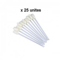 25 coton-tiges de nettoyage - Evolis Ediko FLEX-DUPLEX et ZENIUS-PRIMACY