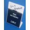 25 Grips double noir de jonction entre 2 étiquettes