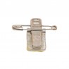 Clips adhésifs pour badge avec pince et épingle de sureté 
