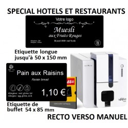 EDIKIO FLEX GUEST EVOLIS - Imprimante SPECIAL formats longs - étiquettes de buffets et présentation