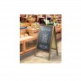 Chevalet bois ardoise 2 faces - Stop trottoir