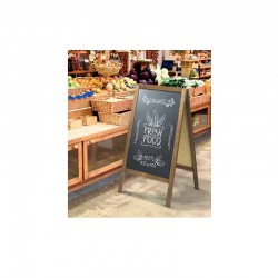 Chevalet bois ardoise 2 faces - Stop trottoir