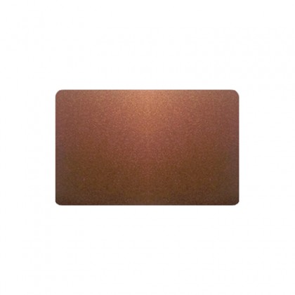 100 ou 300 Cartes PVC Bronze métalisé - 54 x 86 mm