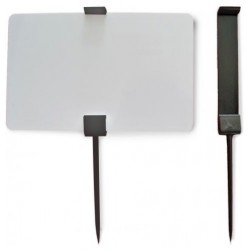 25 Piques prix PVC CR80 - Noir ou blanc