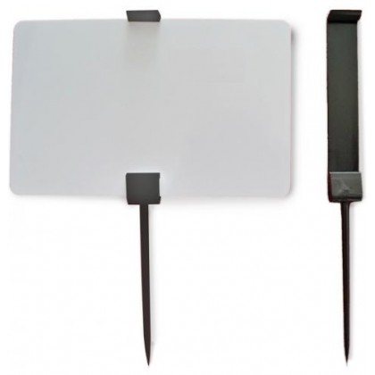 25 Piques prix PVC CR80 - 150 013N à 150 013B - Noir ou blanc