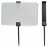 25 Piques prix PVC CR80 - Noir ou blanc